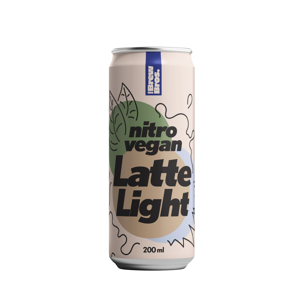 Puszka napoju The Brew Bros o smaku Nitro Vegan Latte Light