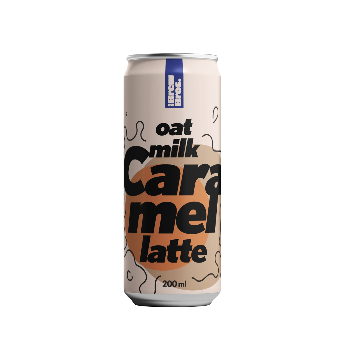 Puszka napoju The Brew Bros o smaku Oat Milk Caramel Latte