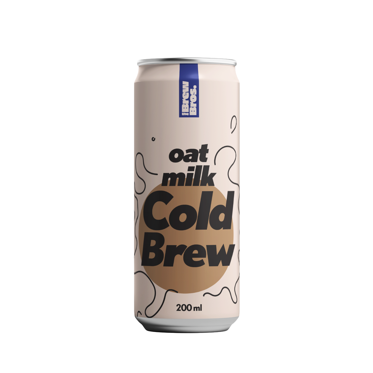 Puszka napoju The Brew Bros o smaku Oat Milk Cold Brew